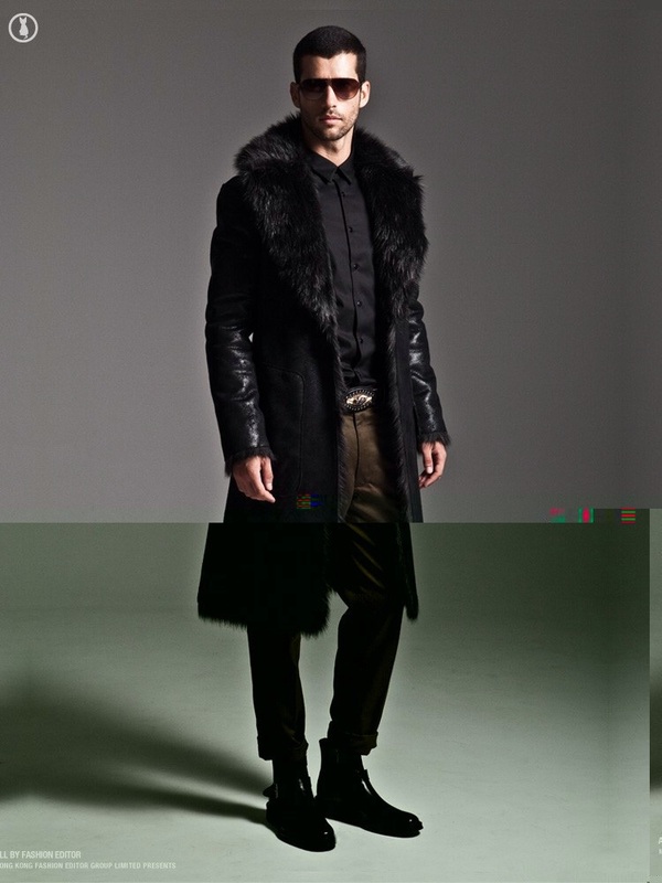 Men fur coat